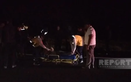 Oğuzda avtomobil piyadanı vuraraq öldürüb