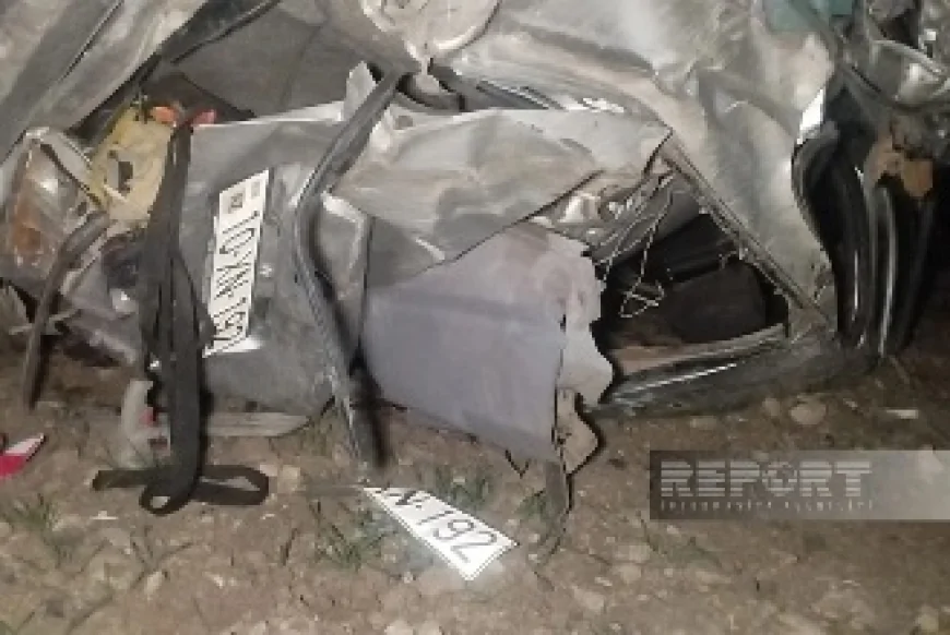 Oğuzda BMW Avtomobili Aşıb Qəza Nəticəsində Ölən və Xəsarət Alanlar Var